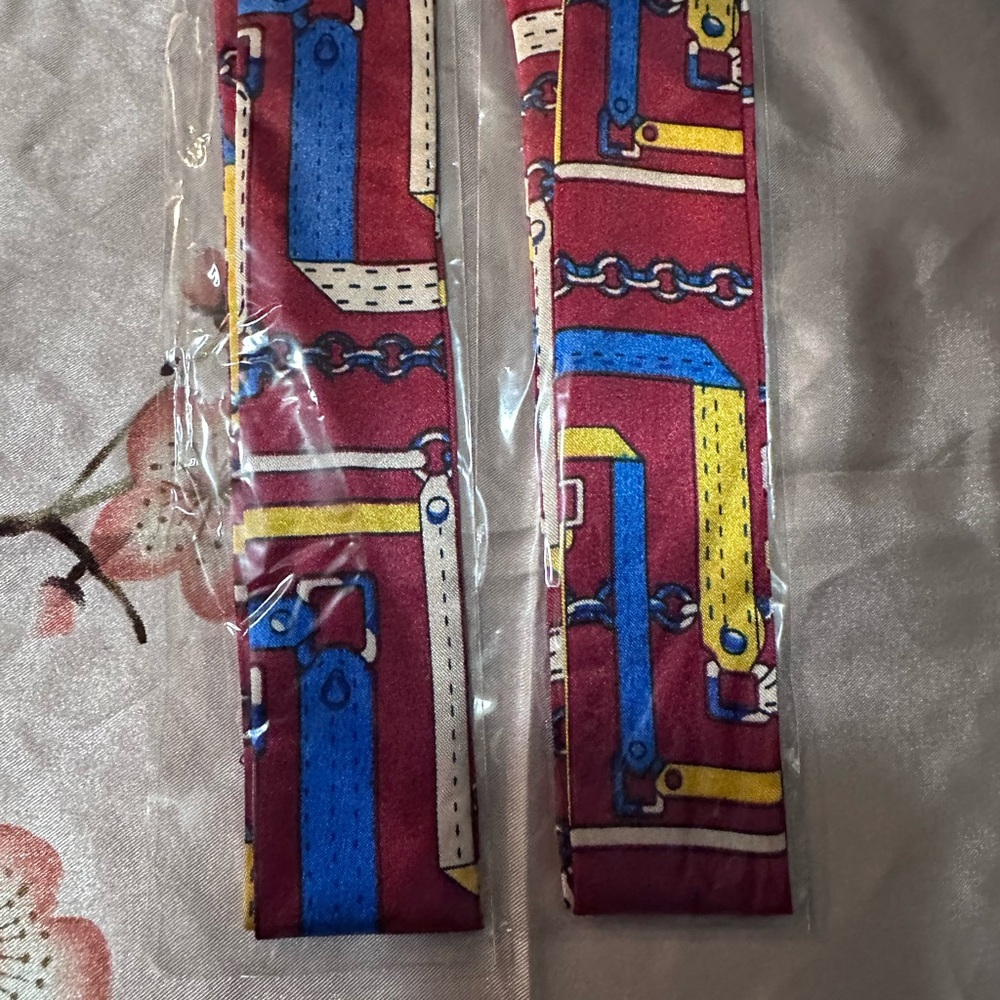 Colorful Patterned twilly scarves